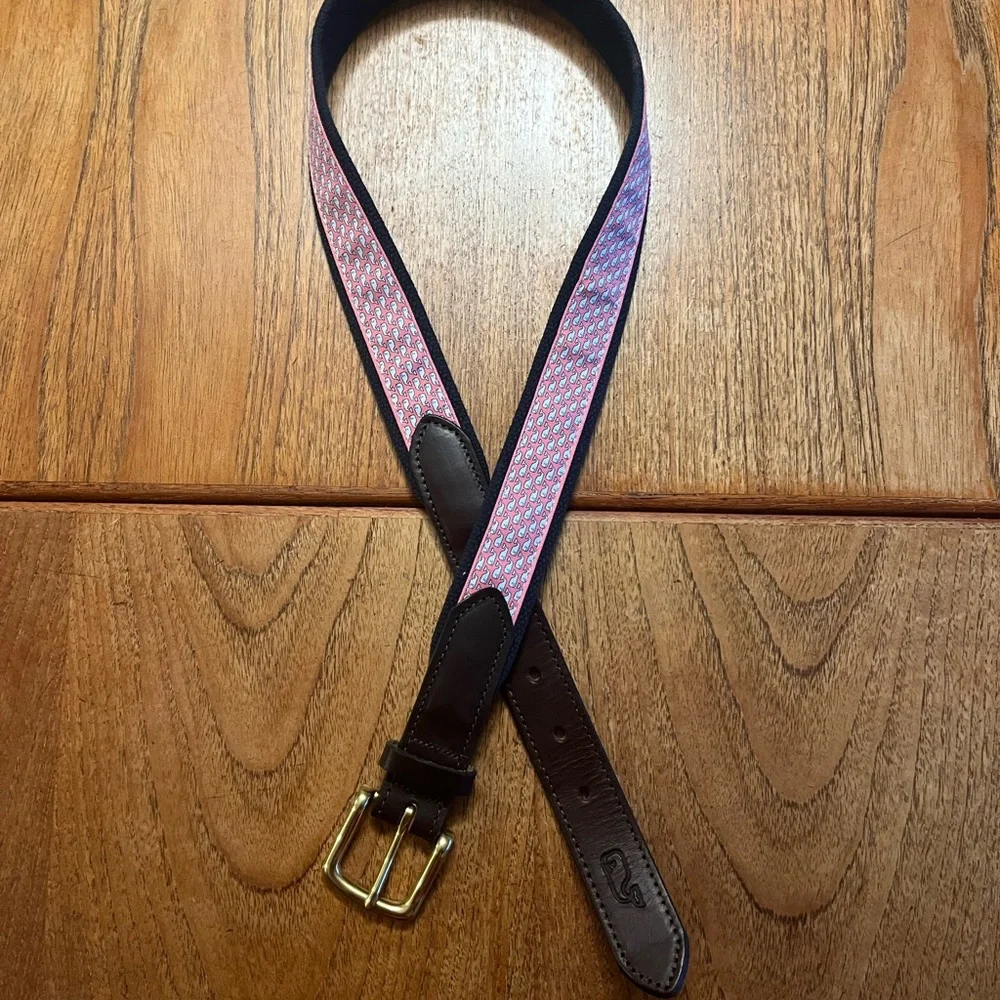 Vineyard Vines Belt with Whales